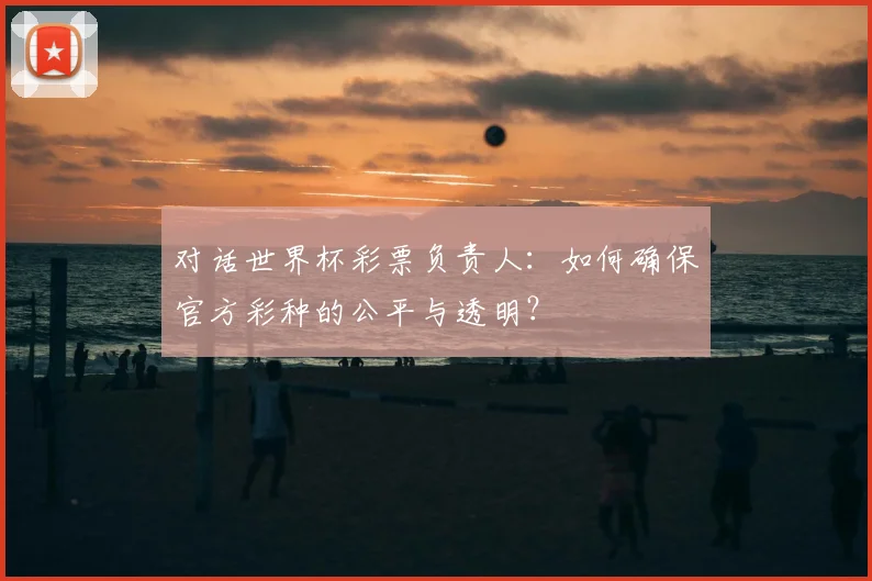 对话世界杯彩票负责人：如何确保官方彩种的公平与透明？